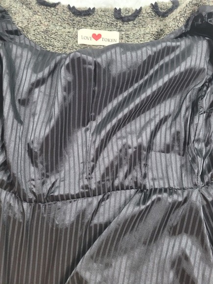 [403] Love Token Green Ruffle Sweater Jacket - Picture 9 of 12